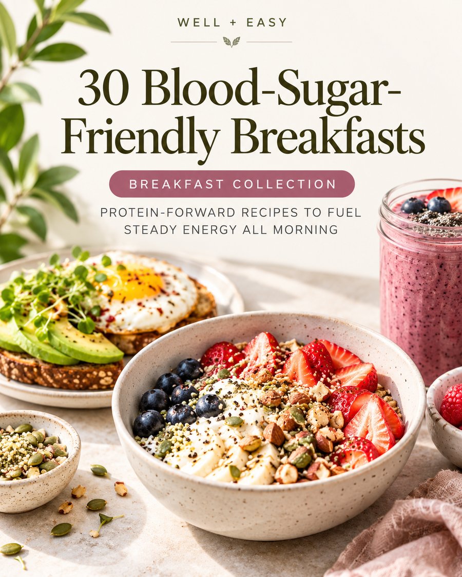 30 Blood-Sugar-Friendly Breakfasts cover