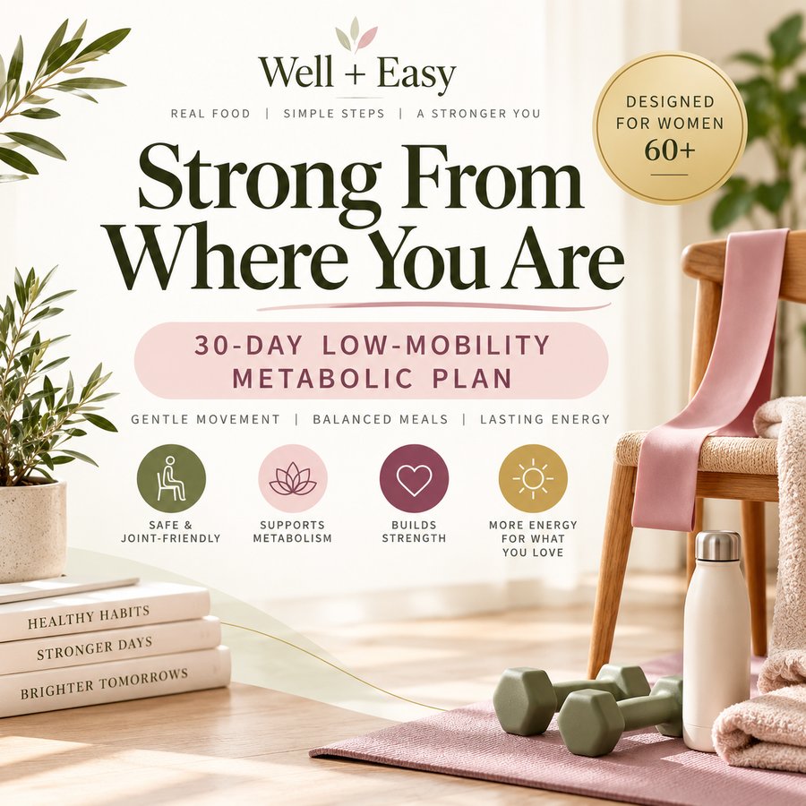 Strong From Where You Are: 30-Day Low-Mobility Metabolic Plan cover